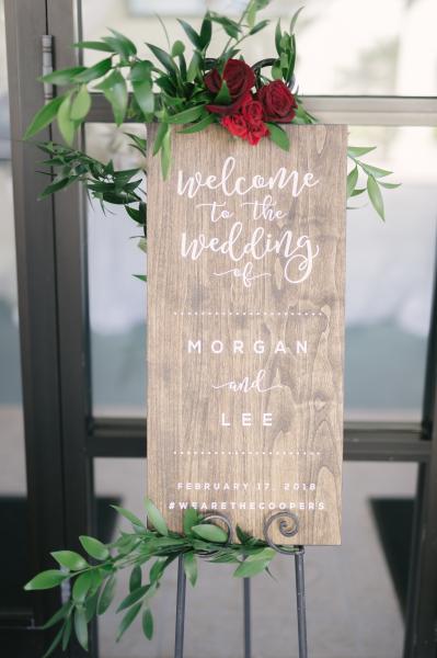 Welcome your guest with a sign of your choice and add a little touch from Florida and Carolina Garlands to make it a lot classier! Swags can be purchased from our collection page under Swags... order now and let your creativity shine!